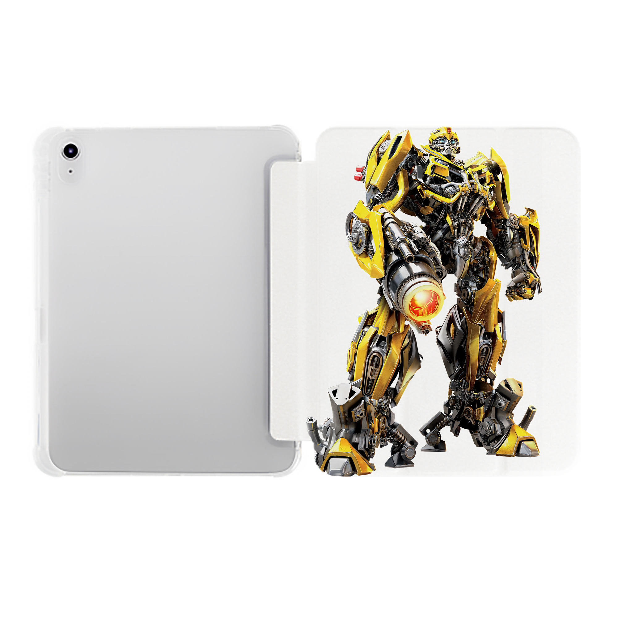 （画像用） Transformers トランスフォーマー IPad ケース ペン収納付き 三つ折りスタンド PUレザー×シリコン 対応機種9.5/10.5/10.9インチ